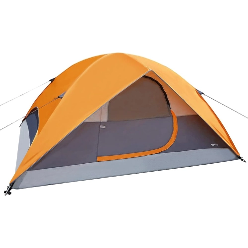 Amazon Basics Dome Camping Tent With Rainfly and Carry Bag, 4/8 Person

