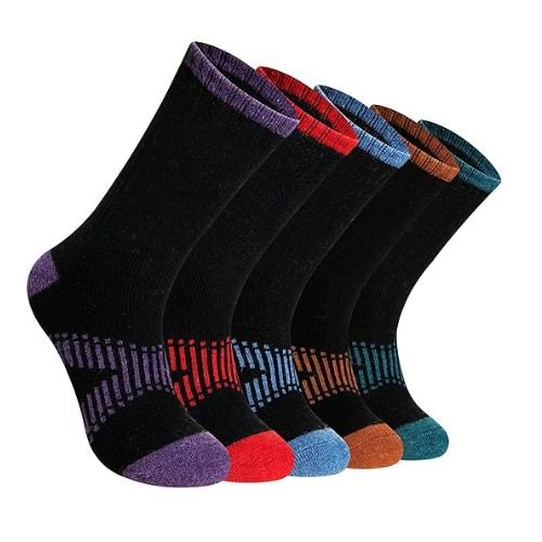 DoSmart Women's Merino Wool Hiking Socks - 5 Pairs Comfort and Durability
