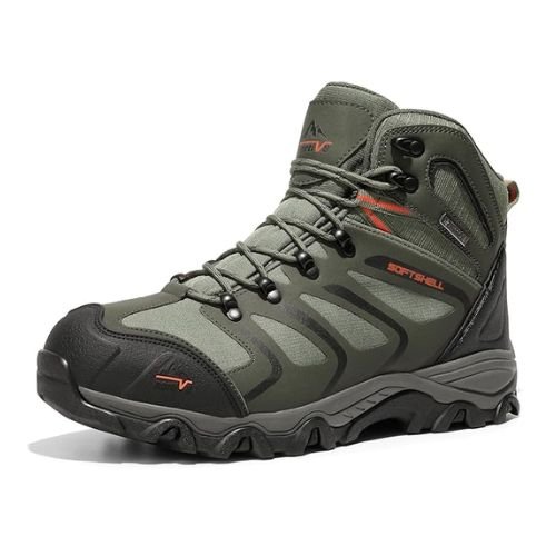 NORTIV 8 Men's Ankle High Waterproof Hiking Boots Outdoor Lightweight Shoes Trekking Trails Armadillo