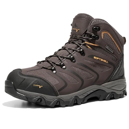 NORTIV 8 Men's Ankle High Waterproof Hiking Boots Outdoor Lightweight Shoes Trekking Trails Armadillo
