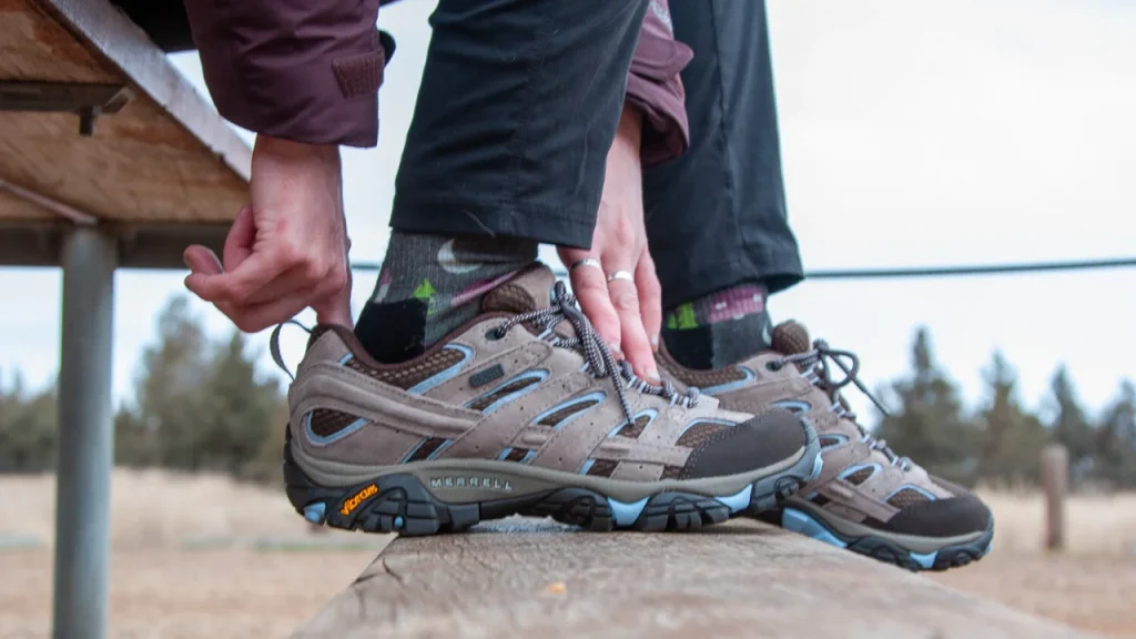 Trying On Hiking Shoes