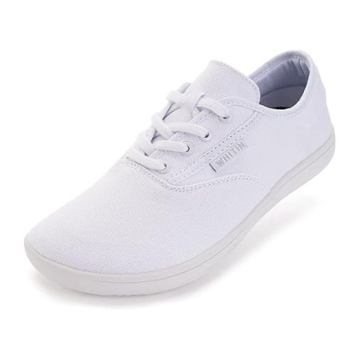 Versatile Comfort WHITIN Women's Wide Canvas Minimalist Barefoot Shoes