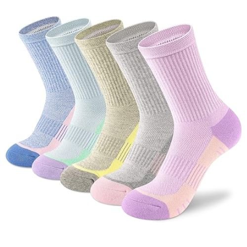 Versatile and Comfortable Crew Socks for Active Women